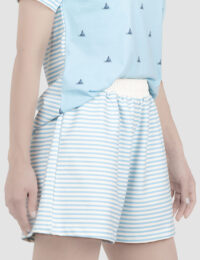 شورتک زنانه راه راه و قایق