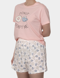 تیشرت زنانه دونات و قهوه - تصویر 2