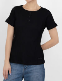 تیشرت زنانه سه دکمه دلانا