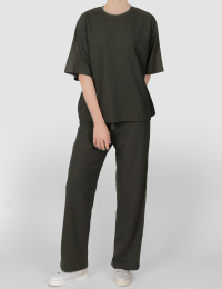 تیشرت زنانه بیسکویتی آنیل - تصویر 3