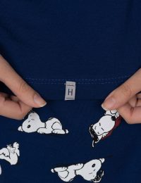 تیشرت زنانه چاپدار اسنوپی تنبل - تصویر 4