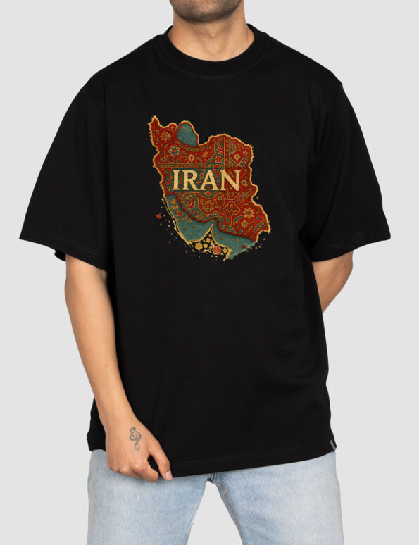 تیشرت چاپی فرش ایرانی - تصویر 1