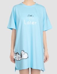 پیراهن زنانه چاپدار اسنوپی بازیگوش