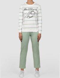 بلوز زنانه راه راه گارفیلد خوابالو - تصویر 5