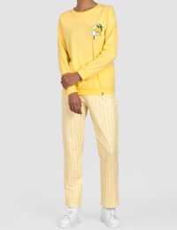 بلوز زنانه چاپدار اسنوپی و لیمو - تصویر 6