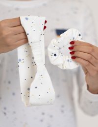 هدبند چاپدار ماه و ستاره - تصویر 3