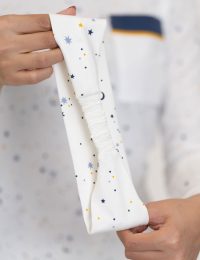 هدبند چاپدار ماه و ستاره - تصویر 2