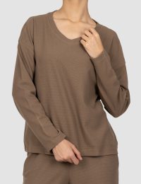 بلوز زنانه بیسکویتی ماهسان - تصویر 3