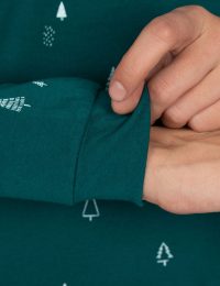 بلوز زنانه چاپدار درخت کاج - تصویر 3