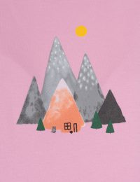 بلوز زنانه چاپدار کوه رنگی - تصویر 2