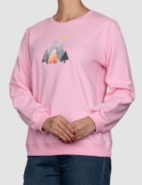 بلوز زنانه چاپدار کوه رنگی - تصویر 5