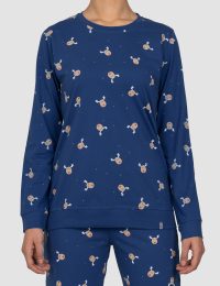 بلوز زنانه چاپدار گوزن کوچک