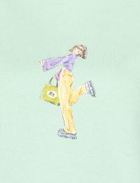 بلوز زنانه چاپدار مریلا - تصویر 2