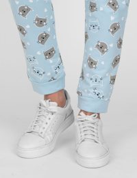 شلوار زنانه چاپدار گربه وارونه - تصویر 3