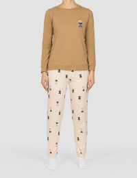 بلوز زنانه چاپدار تدی و قلب - تصویر 5