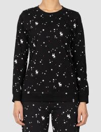 بلوز زنانه چاپدار ستاره و گوزن