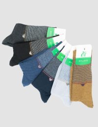 جوراب مردانه ساقدار خط باریک - تصویر 2