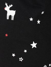 شلوار زنانه چاپدار ستاره و گوزن - تصویر 3