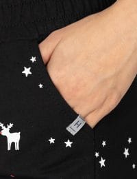 شلوار زنانه چاپدار ستاره و گوزن - تصویر 2