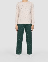 شلوار زنانه چاپدار طرح کریسمس - تصویر 3