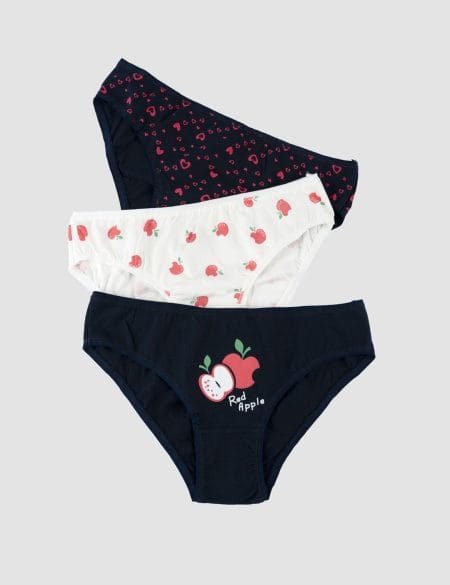 پک 3 تایی شورت زنانه سیب قرمز