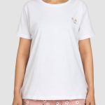 تیشرت زنانه چاپدار بنفشه