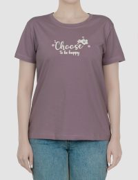 تیشرت زنانه چاپدار چکامه