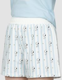 شورتک زنانه چاپدار اسنوپی خوابالو