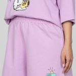 شورتک زنانه چاپدار اسنوپی و موسیقی