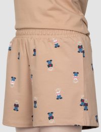 شورتک زنانه چاپدار تدی زیرک