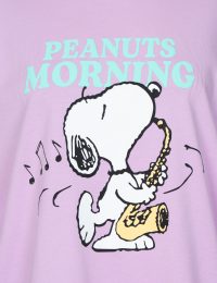 تیشرت زنانه چاپدار اسنوپی و موسیقی - تصویر 2