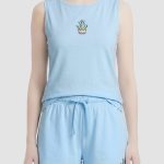 تاپ زنانه گلدوزی گلبرگ