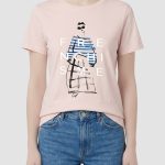 تیشرت زنانه چاپدار اسکیس دختر