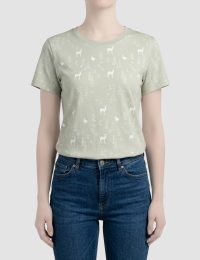 تیشرت زنانه تمام چاپ گوزن - تصویر 3