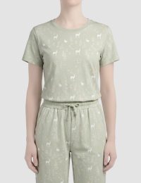 تیشرت زنانه تمام چاپ گوزن