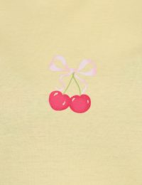 تیشرت زنانه چاپدار آلبالو - تصویر 2