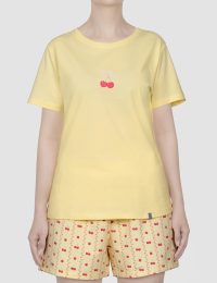 شورتک زنانه چاپدار آلبالو - تصویر 3