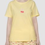 تیشرت زنانه چاپدار آلبالو