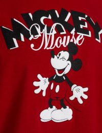 تیشرت زنانه چاپدار میکی شاد - تصویر 2