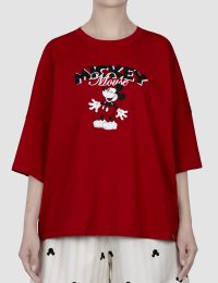 تیشرت زنانه چاپدار میکی شاد