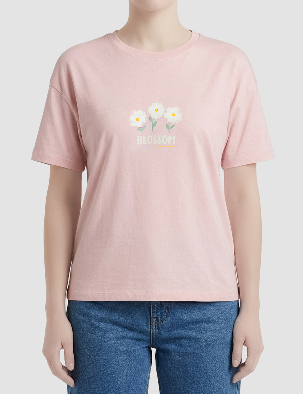 تیشرت-زنانه-چاپدار-گلرو (1) تیشرت زنانه چاپدار گلرو - تصویر 1