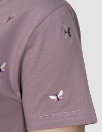 تیشرت زنانه گلدوزی پروانه زیبا - تصویر 3