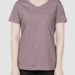 تیشرت زنانه گلدوزی پروانه زیبا