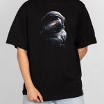 تیشرت چاپی فضانورد تنها