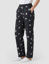 شلوار زنانه چاپدار آووکادو