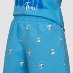 شورتک زنانه چاپدار اسنوپی خسته