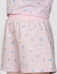 شورتک زنانه چاپدار قایق